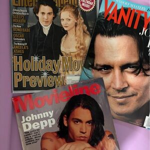 Lot 19 🖤 Johnny Depp Set of Magazines 90s